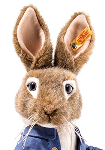 Steiff 355240 Peter Rabbit 30 cm braun/beige 3-Fach gegliedert (Arme und Kopf) stehend – Bild 6