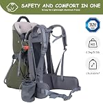 WIPHA Sac à dos pour bébé, sac à dos de randonnée Comfort Carrier pour tout-petit avec porte-enfants léger réglable