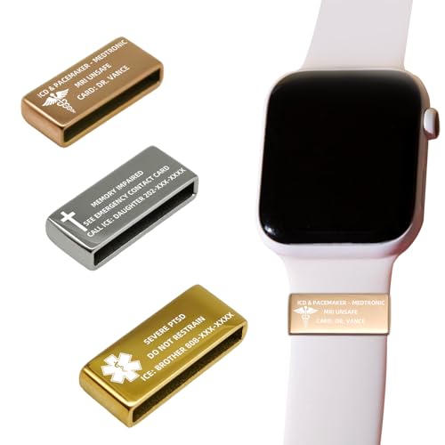 Amesuspes Personalized Medical Alert Tag Smart Watch