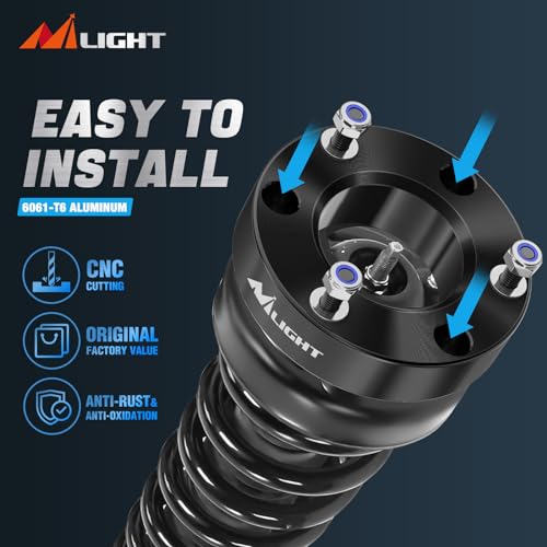 Image of Nilight 2 inch Leveling Lift for Ford F-150 2004-2026 2WD /4WD, Actual about 1.34 inch Strut Spacer, Front Leveling Lift Kit to Raise Front End, Improve Stance & Ground Clearance for Off-Road