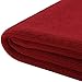 Homiest Decorative Knitted Throw Blanket with Fringe, Lightweight Blanket Acrylic Knit Blanket, Soft & Cozy Tassel Blanket for Couch Sofa Bed (Red, 60 x 80 Inch)
