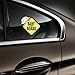 Baby On Board Sticker for Cars- 2Pack Baby in Car High Intensity Reflective Waterproof Vinyl Safety Car Signs for Rear, Side Windows, Bumpers