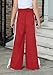 Tween Girls Side Striped Bowknot Trendy Wide Leg Sweatpants Y2K Streetwear Hip Hop Dance Loose Fit Cute Baggy Track Pants Red 11-12Y