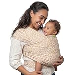 Boba Baby Wrap Carrier – Original Baby Sling Carrier for Newborns (7–35 lbs), Soft, Secure, Hands-Free & Ergonomic, Ideal for Comfortable Bonding, New Parents (Sand Leopard)