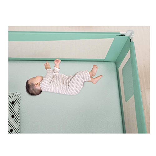 Barandilla de cama para niños protector anticaída de seguridad de 120cm verde 7