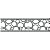 Ekena Millwork PIR04X00TO 4-Inch H x 3/8-Inch P x 96-Inch L Tomango Pierced Moulding