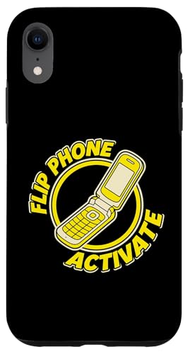 Flip Phone Activate Retro 90s Tech �m�X�^���W�A���D�� �X�}�z�P�[�X iPhone XR �p