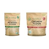 Nature's Eats Blanched Almond Flour (64 Ounce) and Cashew Flour Finely Ground (32 Ounce)