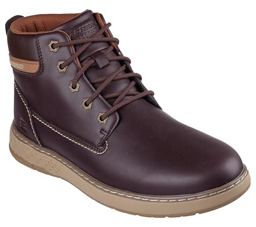 Image of Skechers Men's USA Garlan - Deno Round Toe Waterproof Lace Up