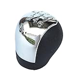 Schaltknauf Für OPEL Für Vectra C Für SIGNUM 2002 2003 2004 2005 Chrom 6 Gang Schaltknauf Shifter Hebel Stick Kopf Handball Car Styling Zubehör Schalthebel Schalthebel