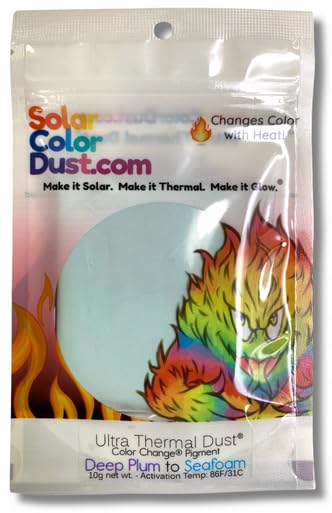 Ultra Thermal Dust® 86ºF - Deep Plum to Seafoam - Heat Sensitive - Color Change® Pigment