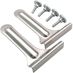 Marcas De Máquinas De Coser Industriales Chinas KUNPENG - Para la máquina de coser industrial ´´L´´ Gauge/Costura Guía de borde con tornillos (2 conjunto) # G1S