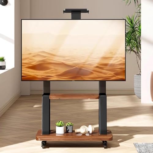 Carro móvil de TV estilo madera para 32 a 80 pulgadas miniatura 7