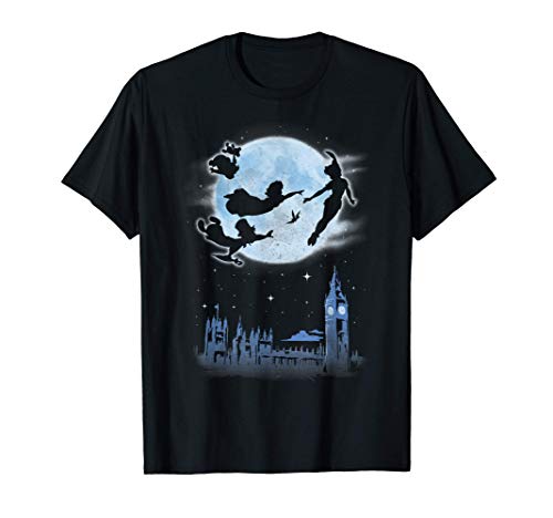 17TINK00040A-002 Disney Peter Pan Kids Night Flight Moon Maglietta