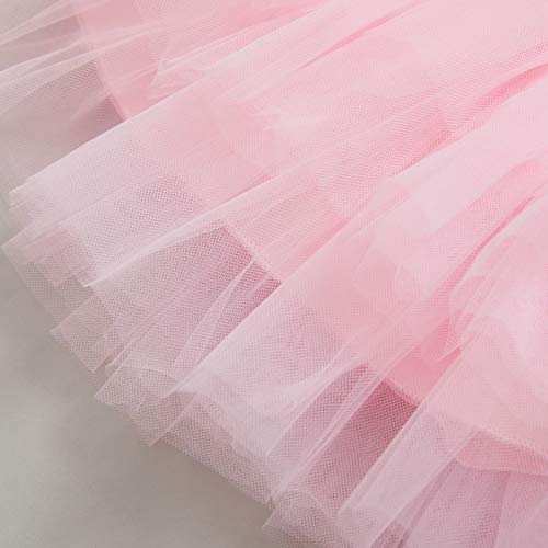 My 1St Birthday Outfit Baby Girl Short Sleeve Romper Tutu Skirt Sequins Bow Headband Leg Warmers Clothes 4Pcs Set (Pink3, 12-18 Months) #TOP5