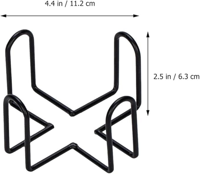 Black Iron Coaster Holder Metal Storage Rack Coasters Shelf for Both Square and Quadrate Coasters Bar Tools Square Four Post Wrought Iron Style Dining and Entertaining Bar Tools