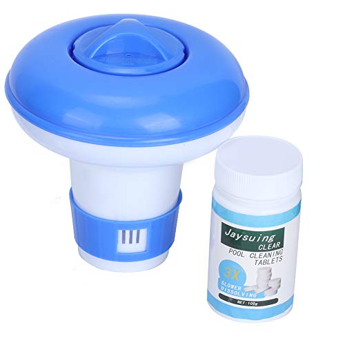 Dispensador químico flutuante, Dispensador de cloro flutuante para piscina Tablets incluídos