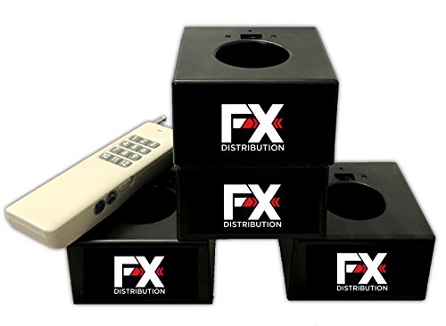 Déclencheurs pour jets de scène - lot de 4 bases + télécommande - Livraison 24/48h ! Cover