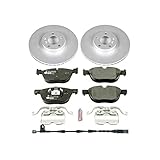 Power Stop ESK6061 Front Euro-Stop Brake Kit BMW and 1 Front Sensor Wire For BMW X5 2011-2013, BMW X5 2016-2018 [Model Specific]