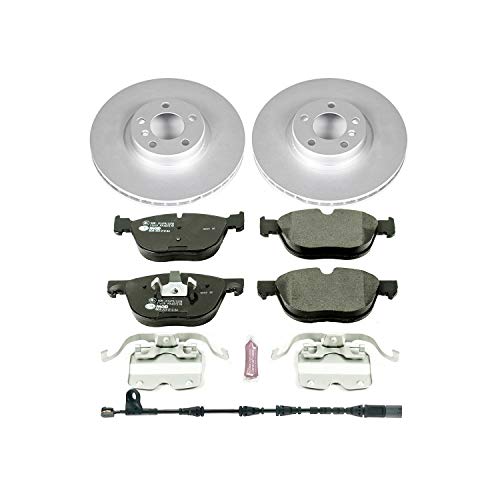 Image of Power Stop ESK6061 Front Euro-Stop Brake Kit BMW and 1 Front Sensor Wire For BMW X5 2011-2013, BMW X5 2016-2018 [Model Specific]