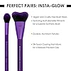 MODA Royal & Langnickel Insta-Glow Make-up-Set, enthält schnelle Kontur- und Highlight-Pinsel, Violett – Bild 5