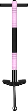 Pogo Stick for Kids 7 and Up, Adult Pogo Stick, 33-176 lbs, Pro Master Pogo Stick, Funny Toy, Jump Pole, Pink-33 to 66 lb
