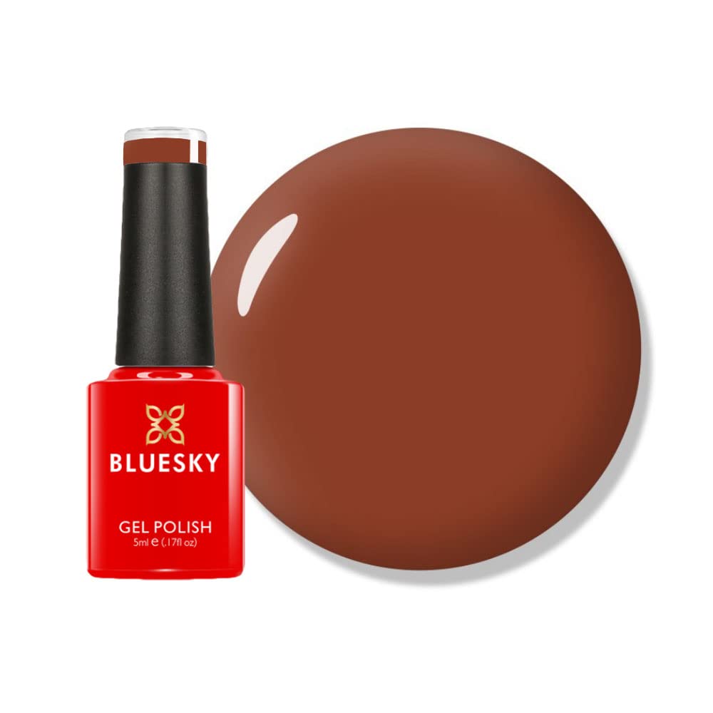 Bluesky Gel Nail Polish, Hazelnut - FW05, Brown, Long Lasting, Chip Resistant, 5ml (Requires Drying Under UV LED Lamp)