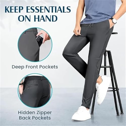 Airflexion Pants, AirFlexion - Pull On Ice Silk Comfort Everyday Pants, Silky-Soft Breathable Non-Deform3