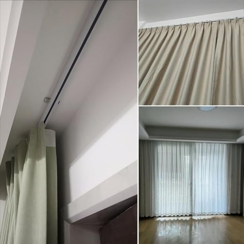 Riel de aluminio premium de 560 cm con soportes estables para techos y paredes 8