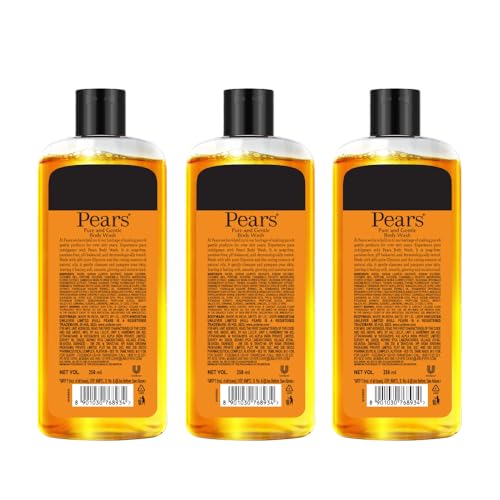 Image of Pears Pure & Gentle Shower Gel With 98% Pure Glycerine|| 100% Soap Free And No Parabens|| 250 ml (Pack of 3)