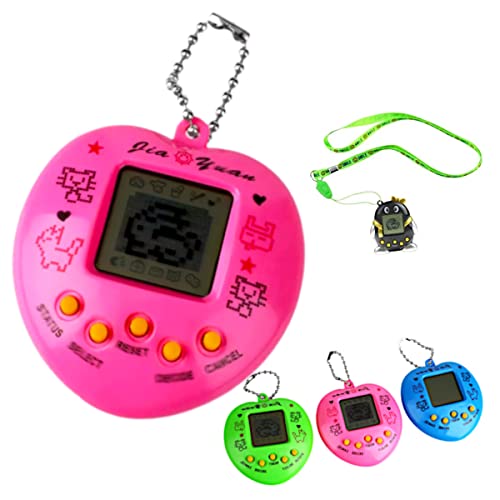 Brinquedo Bichinho Virtual ROSA Tamagoch 168 Modelo Em 1 Retrô Com Cordão de Pescoço