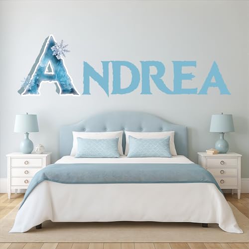 Vinilo Decorativo Personalizado Nombre Princesa de Hielo miniatura 5