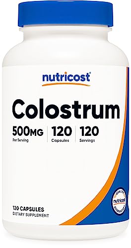 Image of Nutricost Colostrum 500mg, 120 Capsules - Gluten Free & Non-GMO