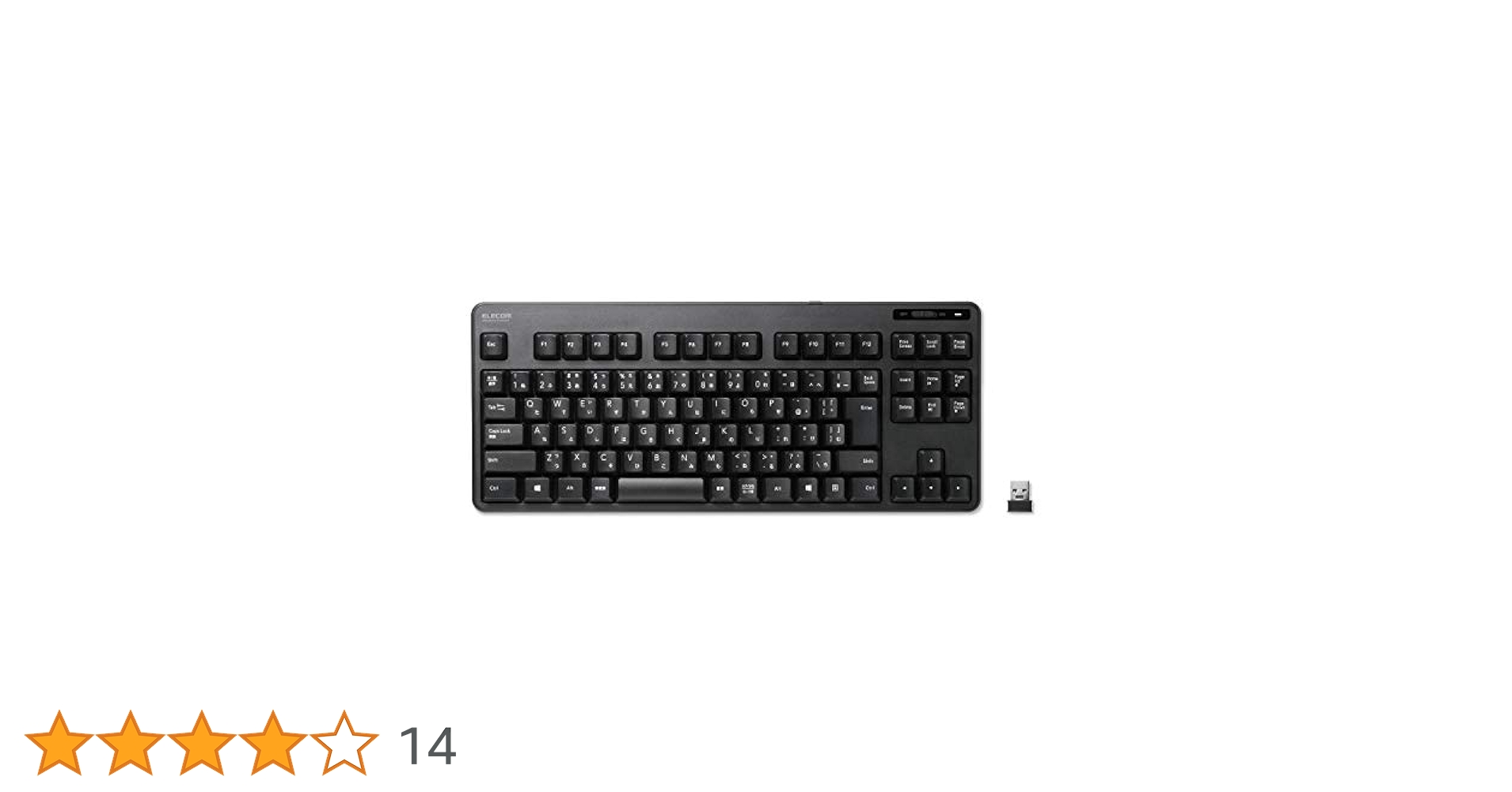 (未使用･未開封品)　エレコム キーボード  ワイヤレス (レシーバー付属) メンブレン フルキーボード 1000万回高耐久 PlayStation4 対応 ブラック TK vf3p617 71cwBZPvv8S._UF350,350_QL80_.jpg
