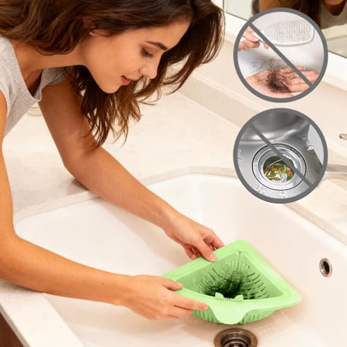 Colador triangular para fregadero de cocina miniatura 4