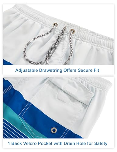 Image of BOJIN Mens Swim Trunks 9 inch Quick Dry Stretch Swim Shorts Mesh Lining Bathing Suits Swimwear Beach Shorts with Pockets