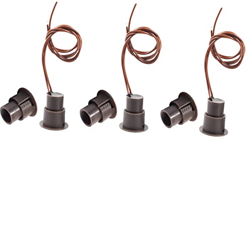 RC-36-NC-Recessed-Wired-Security-Window-Door-Contact-Sensor-Alarm-Magnetic-Reed-Switch-for-Home-Security-and-Burglar-Alarm-Systems-Sets-of-3-Brown
