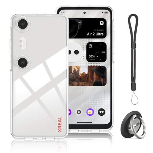 for XREAL Beam Pro �P�[�X �����o�b�N�J�o�[ XREAL Beam Pro �p �P�[�X �\�t�g XREAL Beam Pro TPU�f�� �yJIAYJP�z���^ �y�� �ϏՌ� �C�菝�h�~�z���_�炩����G�蓧�� �X�}�z �������ʒu TPU�V��