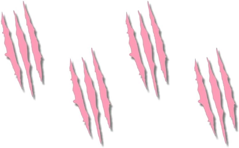 Vista 12 de 2 Calcomanías de Vinilo con Marcas de Garras Desgarradas Dinosaurio Jurásico Monstruo Arañazos Efecto Metal Desgarrado para Vehículos y Parques