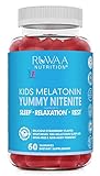 RUWAA NUTRITION Melatonin Kid Gummies. Chewable, Safe, Drug-Free & Effective Children's Sleep Aid & Teens. 1mg Melatonin Gummy, Gluten-Free Vegetarian Restful Sleep Supplement for Ages 4+. 60ct (1)