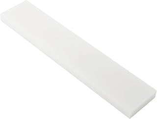 HDPE Block White PE Polyethylene Rectangular Solid Plastic Tapping Block High Density Sheet Great for DIY Projects for Machining Home Floor Improvement （3/4" x 15" x 3" ）