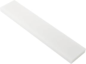 HDPE Block White PE Polyethylene Rectangular Solid Plastic Tapping Block High Density Sheet Great for DIY Projects for Machining Home Floor Improvement (3/4" x 15" x 3" )