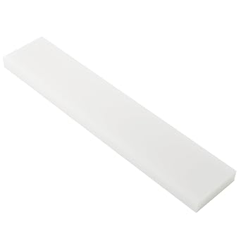 3/4 x 15 x 3 HDPE Block White PE Polyethylene Rectangular Solid | Plastic Tapping Block, High Density Sheet, Great for DIY Projects for Machining Home Floor Improvement