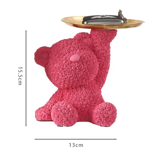 Figura de animal decorativa con bandeja de resina ideal para regalar 3