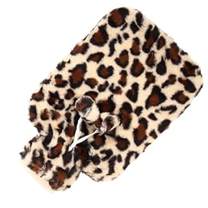 HOLIDYOYO Wärmflasche mit Leopardenmuster Bezug