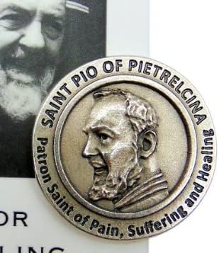 Westmon Works St Pio Token Metal Patron Saint Prayer for Healing Pack with Holy Card Set is Made in Italy - Image 4