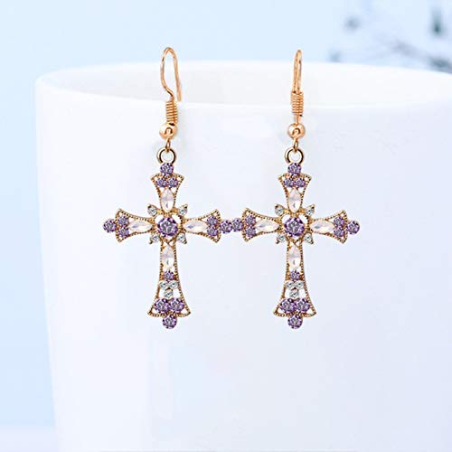 Hislaves Conjuntos de joias, conjunto de joias feminino com pingente de strass incrustado com corren