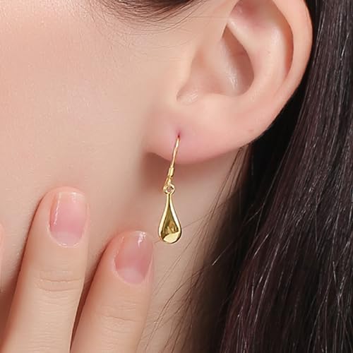 ToHeart Gold Dangle Earrings for Women Small Gold Hoop Earrings2