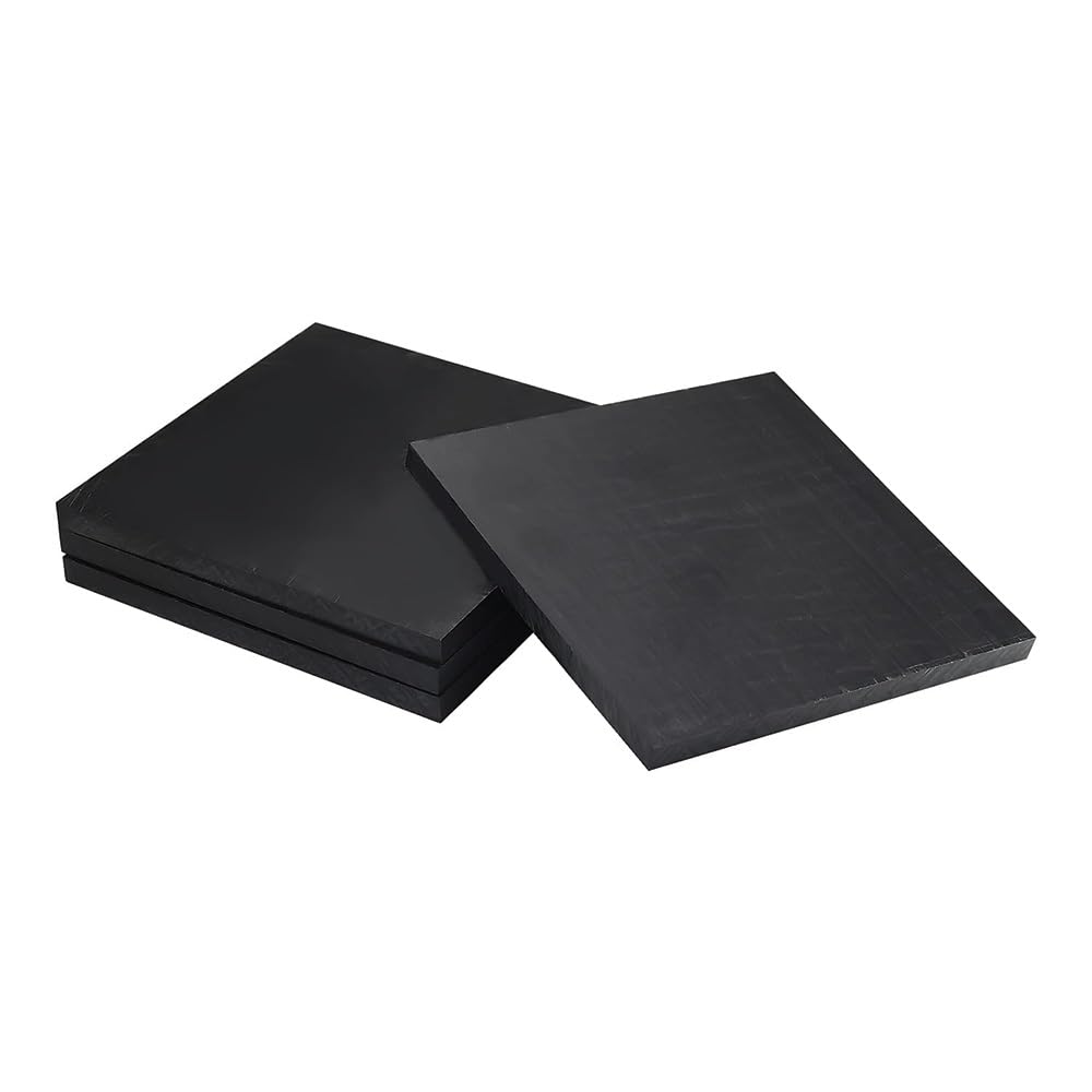 Schwarze POM-Platte, 3–30 Mm Dick – Ultrastarker Polyoxymethylen-Kunststoff For Automobil-, Maschinen- Und Heimwerkerprojekte – 300 X 300 Mm (1 Stück) – Hohe Verschleißfestigkeit(10mm Thickness)