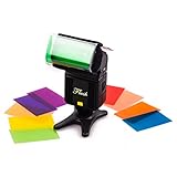 Facile à utiliser : attachez simplement le velcro de 24 cm autour de votre flash/speedlite, insérez le filtre de votre choix dans le support et fixez les bandes Velcro ensemble. Parfait pour la photographie de studio photo.